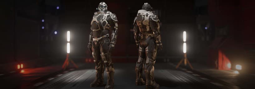 CDS Defiance 'Charcoal' Armor Set
